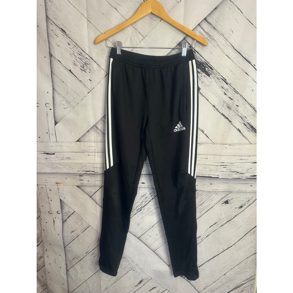 Boys Adidas Pants Black White Size L/G